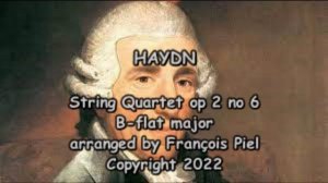 Haydn String Quartet op 2 no 6 B-flat major arranged for VST plugins