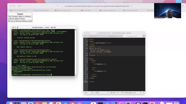 Junior iOS Developer Course - Git Merge and Git Squash смотреть онлайн