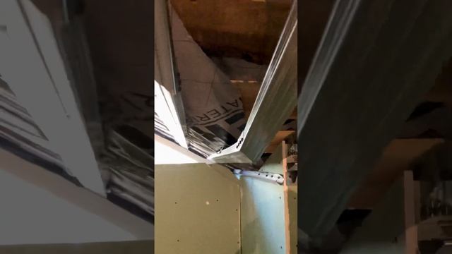 Продолжение монтажа мансарды из ГКЛ смотреть онлайн