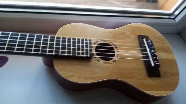 Поставил струны на гитару из лиственницы первый тест звучание открытых струн смотреть онлайн