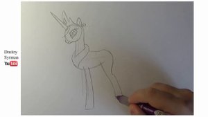 How to draw Princess Celestia my little pony, Как нарисовать пони Принцесса Селестия,