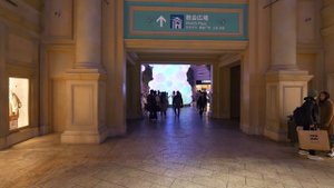 4K・ Вечерняя прогулка по Одайбе. Декабрьские фейерверки.
