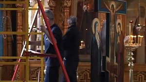 Уборка в храме перед Пасхой