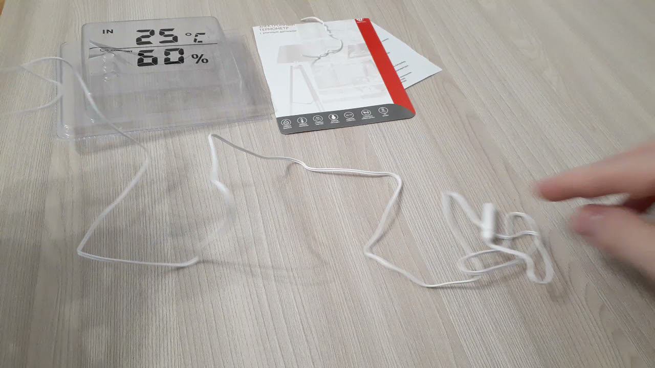 ЭЛЕКТРОННЫЙ ТЕРМОМЕТР с уличным датчиком смотреть онлайн