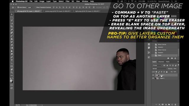 How To CLONE YOURSELF In Seconds❗️ | Photoshop Walkthrough Tutorial | DevanOnTech смотреть онлайн