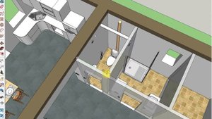 Планировка первого этажа дома 9 на 10.  Проектируем дом из газоблока