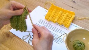 Узоры Спицами: Эффект Плиссе Узор №17 Вязание Спицами Для Юбок + Схема (Pleats Stitch Pattern)