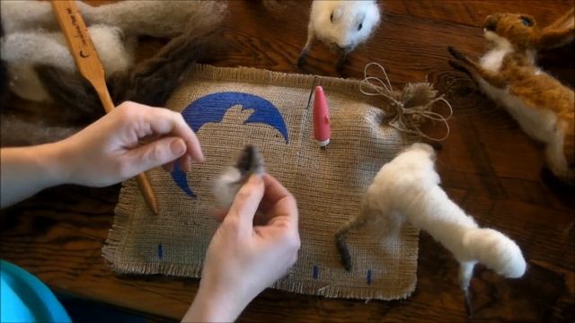 How to Needle Felt: Basket Bunny 2 by Sarafina Fiber Art смотреть онлайн