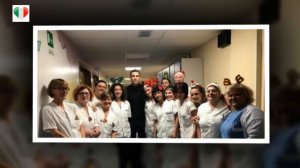 Cristiano Ronaldo e Georgina in visita ai bambini malati la Vigilia di Natale