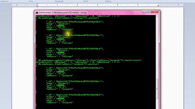 MONGODB UPDATE MULTIPLE DOCUMENTS  DEMO