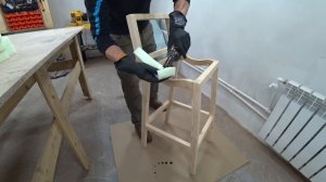 Барный стул из дерева | мебель своими руками DIY