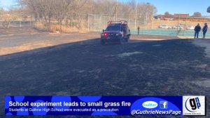 School project leads to small grass fire at GHS