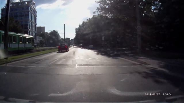 Прицеп убежал. Германия Ганновер 24-08-2014