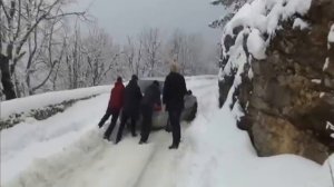 Дорога на Ай-Петри зимой