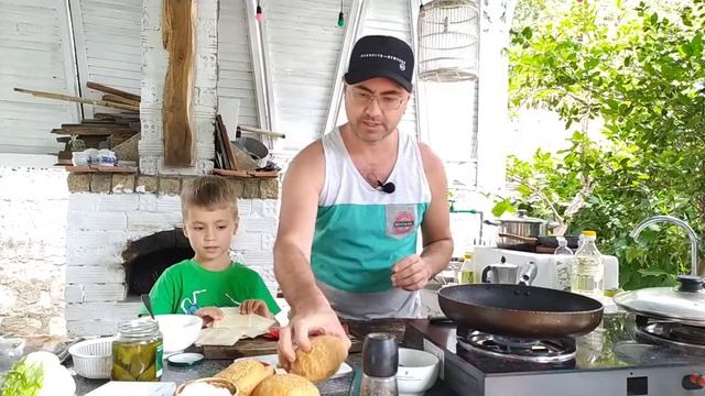 БУРГЕР на сковородке / Бургер дома СВОИМИ РУКАМИ смотреть онлайн