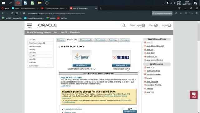 Baixando o java JDK 8 e configurando o JavaC смотреть онлайн