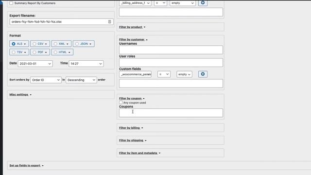Woocommerce Order Export - CSV, XLS, XML, JSON etc. смотреть онлайн