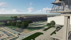 Rail Baltica station at the Riga International Airport