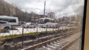 Санкт-Петербург. Окончание ремонта рельс на пр. Просвещения. (02.05.2020)