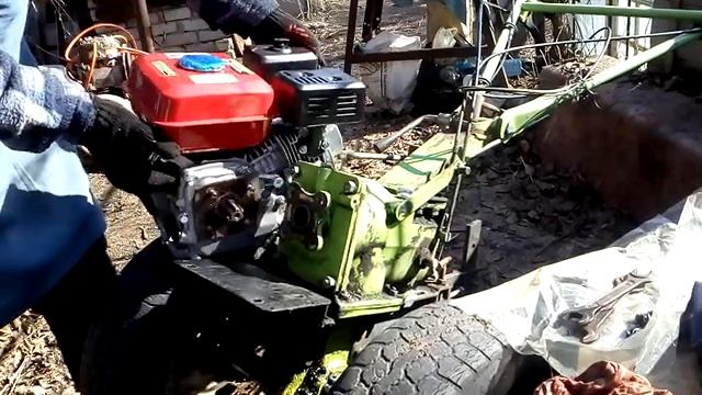 Замена двигателя мотоблока 2ч. смотреть онлайн