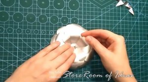 Как сделать легко цветок из картона. Бумажный цветок своими руками. Идея изготовления цветов.