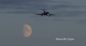 Тренировочный полёт Ту-154Б-2 RA-85594