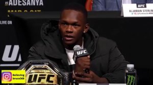 NO!!! Exact Moment Israel IZZY Adesanya shows FEAR about Fighting Jon Jones! UFC 259