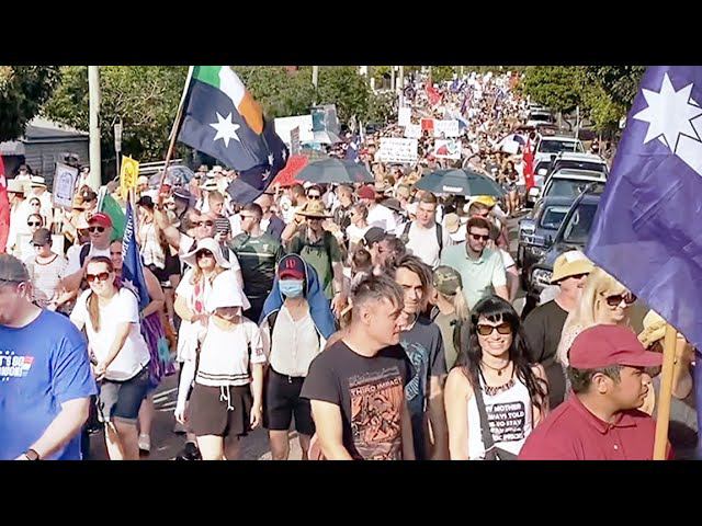 Brisbane freedom rally | Протест свободы в Австралии против ковидных ограничений