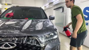 Бронирование капота автомобиля Chery Tiggo