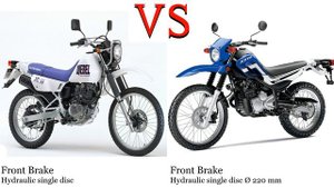 Suzuki Djebel 200 vs Yamaha XT 250 Test specification comparison