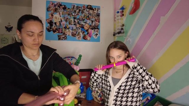 Букет из воздушных шаров на день рождения своими руками без гелия с фольгированным шаром