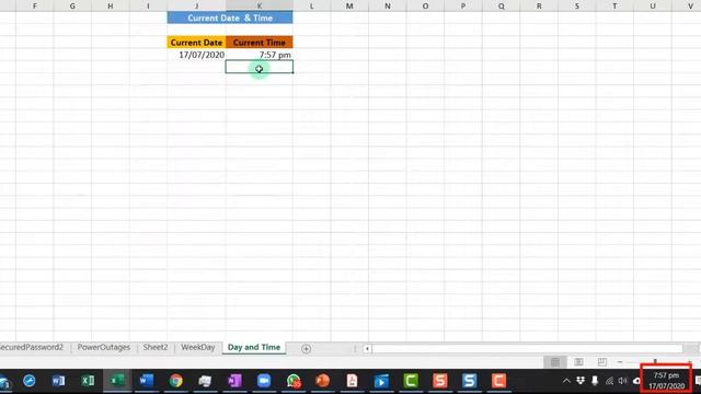 Current Date & Time Functions in Microsoft Excel смотреть онлайн