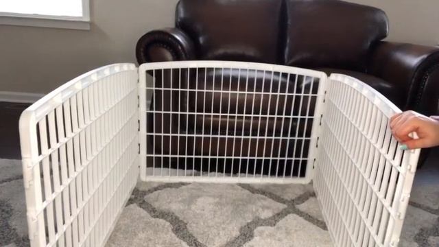IRIS 24'' 4-Panel Pet Playpen with Door смотреть онлайн