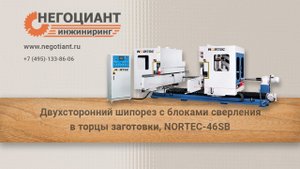 Двухсторонний шипорез с блоками сверления в торцы заготовки, NORTEC 46SB