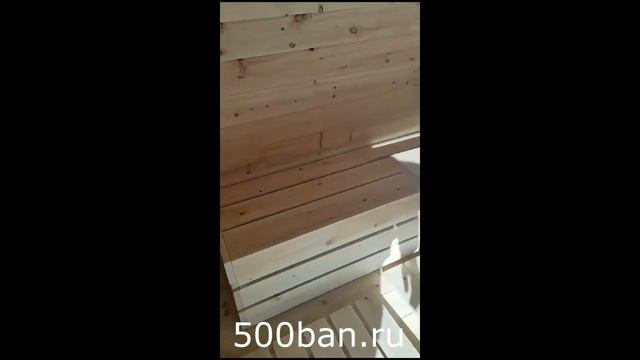 Видеообзор! Баня Квадро 4 м от 500ban.ru