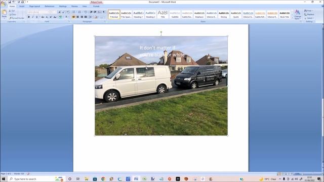 Microsoft Word How to add Text to a Photo using a Word Text Box - Add Text to Images in Word