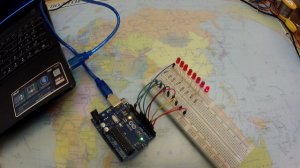 Поочерёдное мигание светодиодов. Пример на Arduino Uno для серии уроков на ardunn.ru
