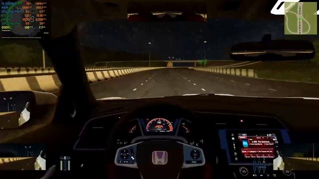 Honda Civic Type R top speed run | City Car Driving 1.5.9.2 (mod) смотреть онлайн