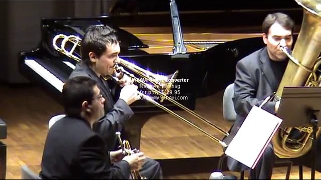 STROMBOR BRASS QUINTET PLAYING BACH 1041 VIOLIN CONCERTO(1) смотреть онлайн