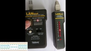 Определение перепутанных жил 4 6 2 й и 3 й пары UTP кабеля MISWIRE - сравнение LAN тестеров!