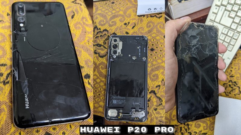 Смартфон Huawei P20 Pro / замена задней крышки