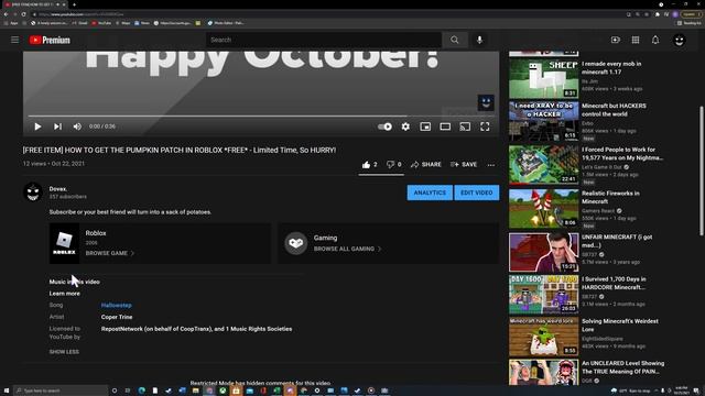 GAHH! So Sorry Guys [Roblox pumpkin Patch Item] #shorts смотреть онлайн