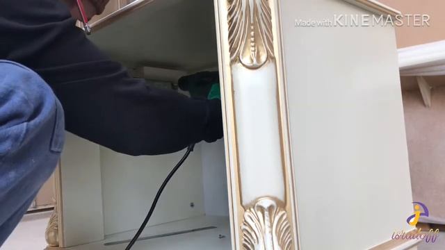 Королевский ТУМБОЧКА из мдф для спальни. Royal BEDSIDE TABLE for bedroom MDF смотреть онлайн