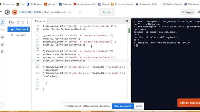Programación Java Repl.it смотреть онлайн
