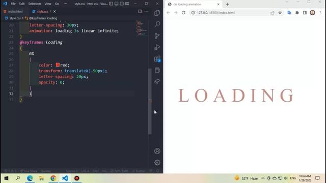 create amazing loading animation | animation with keyframes | basic to advance animation in css смотреть онлайн