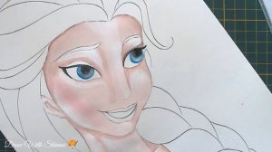 Frozen Princess Elsa Portrait/ How to draw Portrait