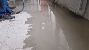 Наливные полы штукатурной станцией