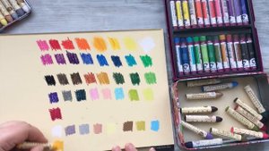 МАСЛЯНАЯ ПАСТЕЛЬ: пробую пастель Sennelier и Van Gogh