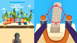 Slingshot Smash – это самая разрушительная и веселая 3D аркада. Рогатка и ловкость. Нереальный хаос.