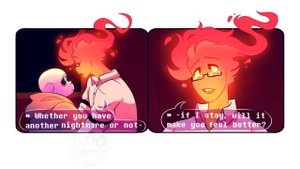 Will you stay?-(Sansby/Sans x Grillby )-Parte 4-(Undertale Comic Dub ita)